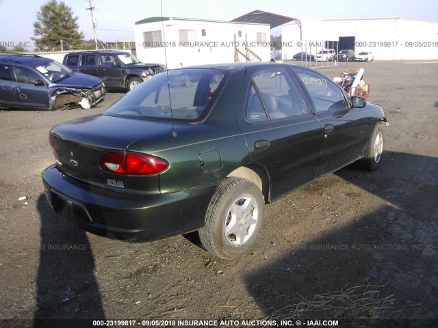 1G1JC524917265834 - 2001 CHEVROLET CAVALIER CNG GREEN photo 4