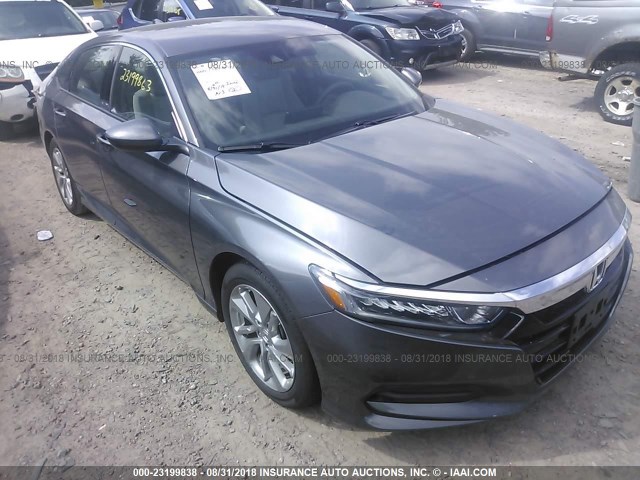 1HGCV1F18JA006422 - 2018 HONDA ACCORD LX GRAY photo 1