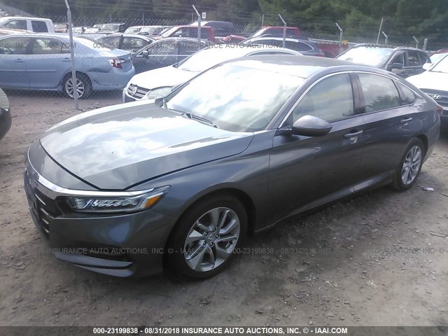 1HGCV1F18JA006422 - 2018 HONDA ACCORD LX GRAY photo 2