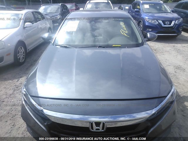 1HGCV1F18JA006422 - 2018 HONDA ACCORD LX GRAY photo 6