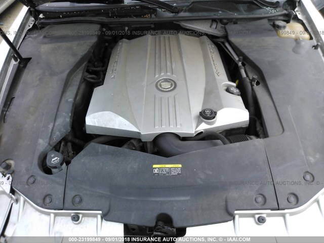 1G6DC67A860168720 - 2006 CADILLAC STS SILVER photo 10
