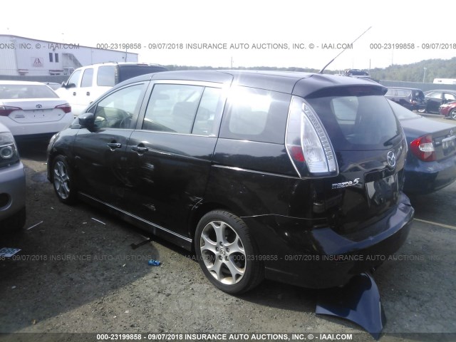 JM1CR2WL2A0376183 - 2010 MAZDA 5 BLACK photo 3