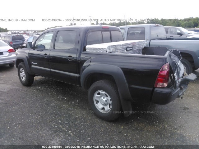 5TFJX4GN4CX006422 - 2012 TOYOTA TACOMA DOUBLE CAB BLACK photo 3