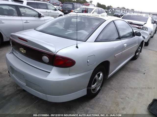 1G1JH12F347112527 - 2004 CHEVROLET CAVALIER LS SPORT SILVER photo 4