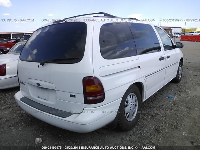 2FMZA5141WBD21311 - 1998 FORD WINDSTAR WAGON WHITE photo 4