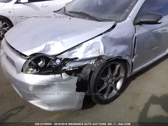 JTKDE177460092503 - 2006 TOYOTA SCION TC 银色 照片 6