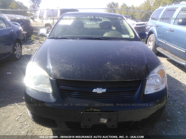 1G1AL15F477199188 - 2007 CHEVROLET COBALT LT BLACK photo 6