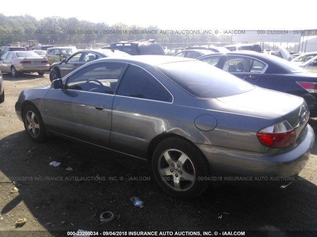 19UYA42433A013283 - 2003 ACURA 3.2CL GRAY photo 3