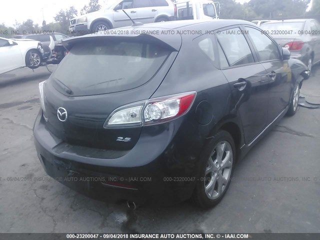 JM1BL1K64B1397491 - 2011 MAZDA 3 S BLACK photo 4