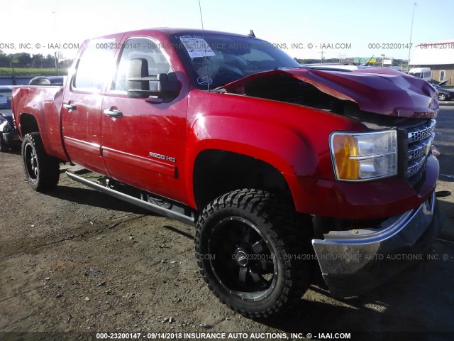 1GT120C80CF235063 - 2012 GMC SIERRA K2500 SLE RED photo 1