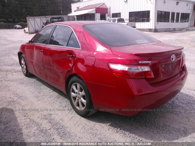 4T1BE46K07U097581 - 2007 TOYOTA CAMRY NEW GENERAT CE/LE/XLE/SE RED photo 3