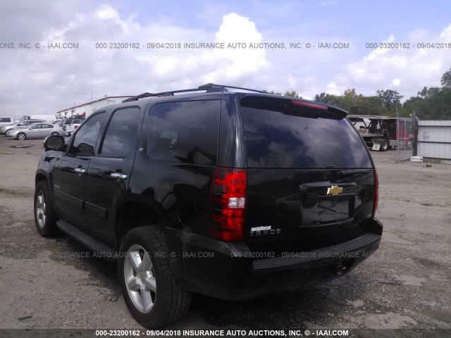 1GNSCBE06CR270085 - 2012 CHEVROLET TAHOE C1500 LT BLACK photo 3