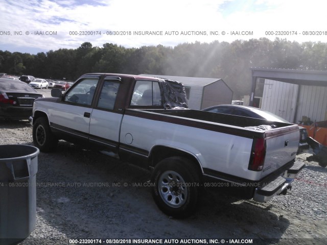 2GTEK19K3N1522496 - 1992 GMC SIERRA K1500 BURGUNDY photo 3