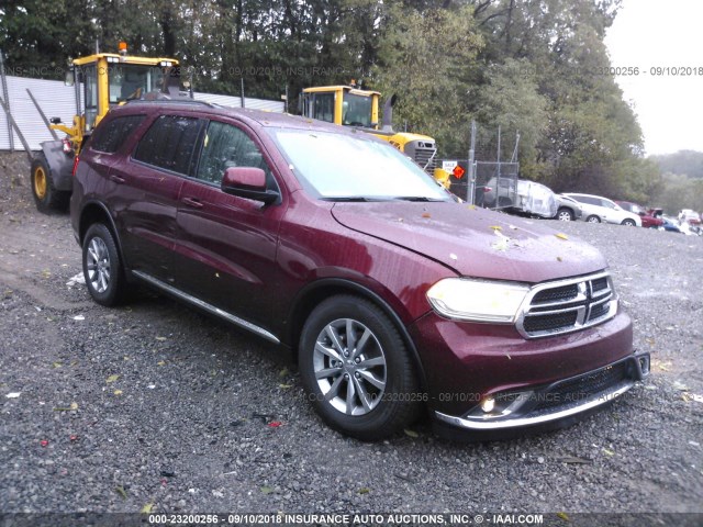 1C4RDJAG2JC483102 - 2018 DODGE DURANGO SXT BURGUNDY photo 1