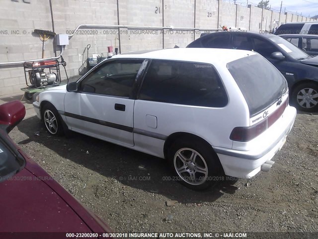 2HGED7361LH570173 - 1990 HONDA CIVIC SI WHITE photo 3