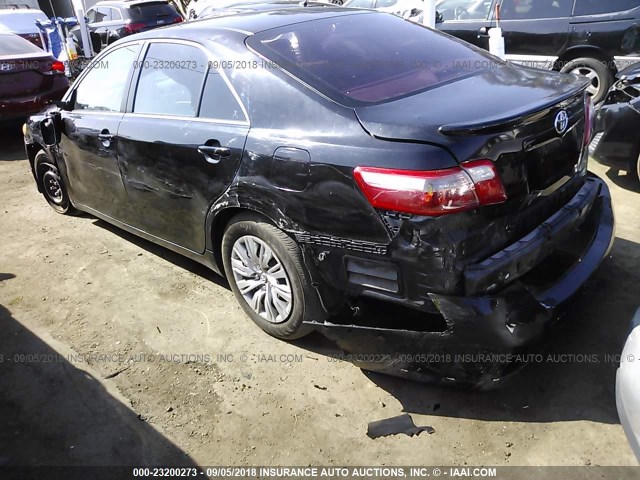 4T1BE46K68U251356 - 2008 TOYOTA CAMRY CE/LE/XLE/SE BLACK photo 3