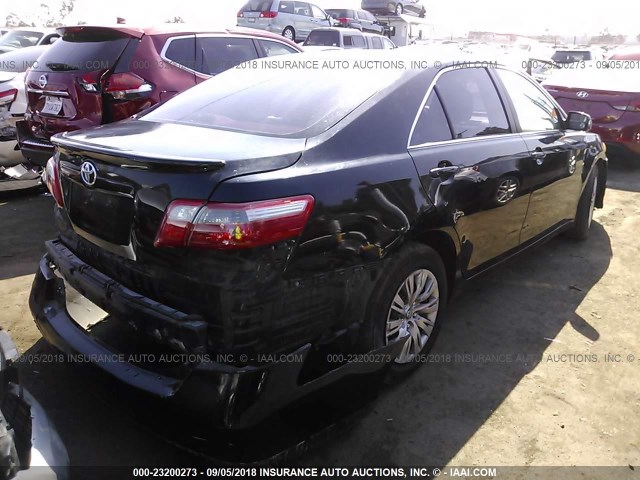 4T1BE46K68U251356 - 2008 TOYOTA CAMRY CE/LE/XLE/SE BLACK photo 4