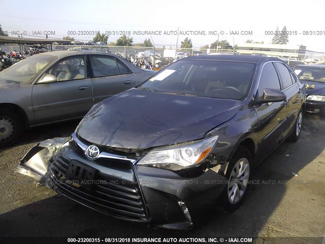 4T4BF1FK3GR582296 - 2016 TOYOTA CAMRY LE/XLE/SE/XSE GRAY photo 2