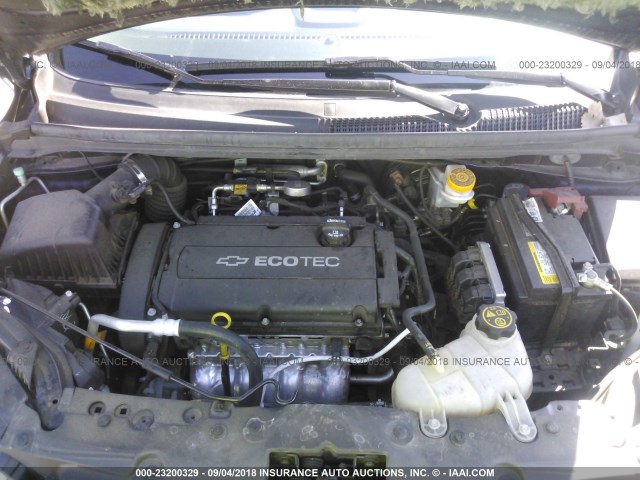 1G1JA6SH1F4145601 - 2015 CHEVROLET SONIC LS 蓝色 照片 10