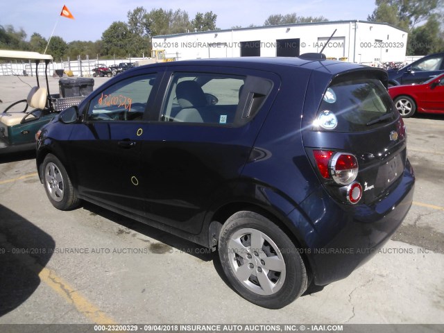 1G1JA6SH1F4145601 - 2015 CHEVROLET SONIC LS 蓝色 照片 3