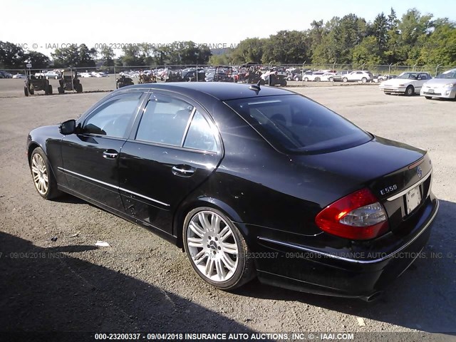 WDBUF90X47B181084 - 2007 MERCEDES-BENZ E 550 4MATIC BLACK photo 3