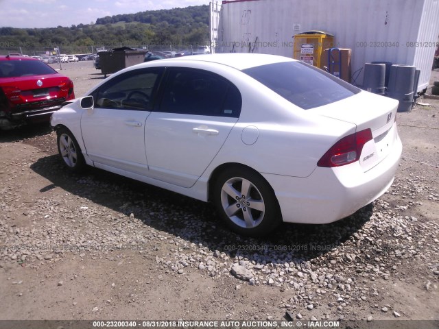 2HGFA16928H530529 - 2008 HONDA CIVIC EXL 白色 照片 3