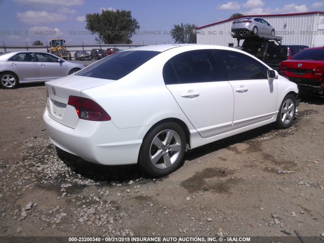 2HGFA16928H530529 - 2008 HONDA CIVIC EXL 白色 照片 4