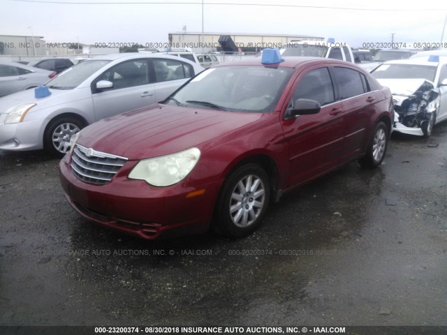 1C3LC46K38N186219 - 2008 CHRYSLER SEBRING LX RED photo 2