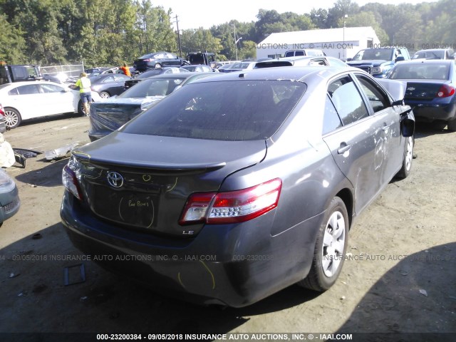4T1BF3EKXBU619392 - 2011 TOYOTA CAMRY SE/LE/XLE GRAY photo 4