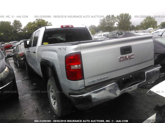 1GT12XEG4FF674073 - 2015 GMC SIERRA K2500 HEAVY DUTY SILVER photo 3