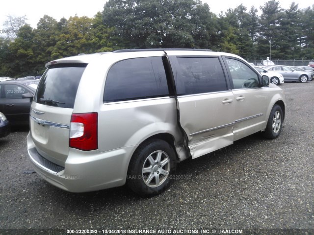 2C4RC1BG0CR330696 - 2012 CHRYSLER TOWN & COUNTRY TOURING TAN photo 4