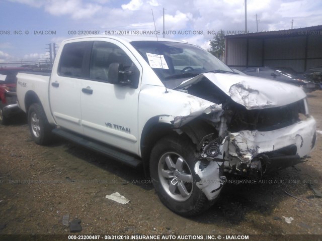 1N6BA0EC4BN326069 - 2011 NISSAN TITAN S/SV/SL/PRO-4X WHITE photo 1