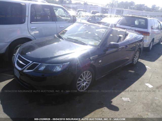 YS3FB76YX86009400 - 2008 SAAB 9-3 2.0T BLACK photo 2