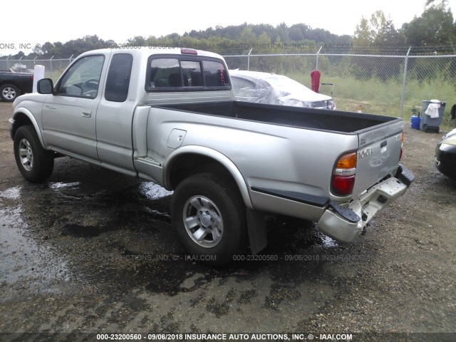 5TESN92N31Z832490 - 2001 TOYOTA TACOMA XTRACAB PRERUNNER ვერცხლისფერი ფოტო 3