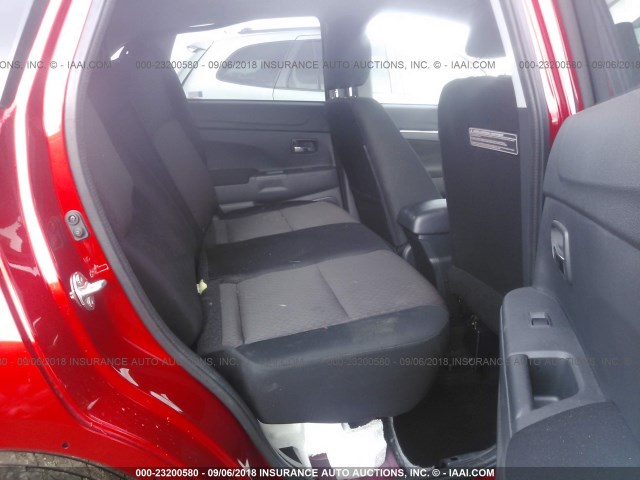 JA4AP3AW2GZ058485 - 2016 MITSUBISHI OUTLANDER SPORT ES/SE RED photo 8