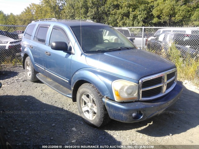 1D4HB58D24F142700 - 2004 DODGE DURANGO LIMITED BLUE photo 1