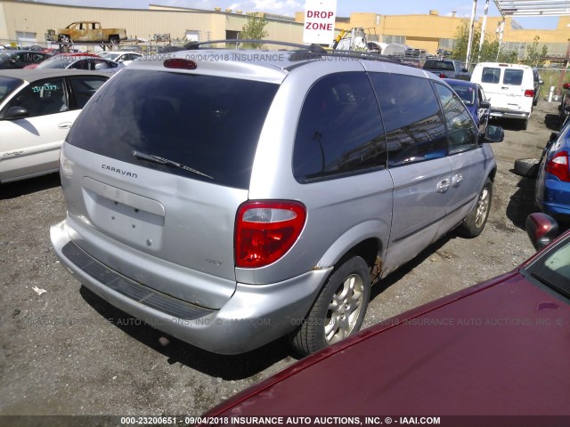 1D4GP45R54B590511 - 2004 DODGE CARAVAN SXT SILVER photo 4