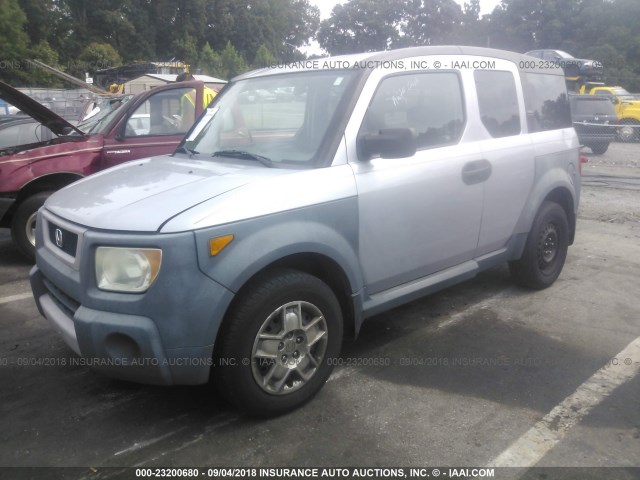 5J6YH28385L027193 - 2005 HONDA ELEMENT LX SILVER photo 2