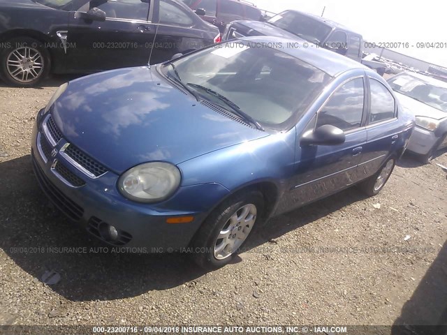 1B3AS56C43D234203 - 2003 DODGE NEON SXT BLUE photo 2