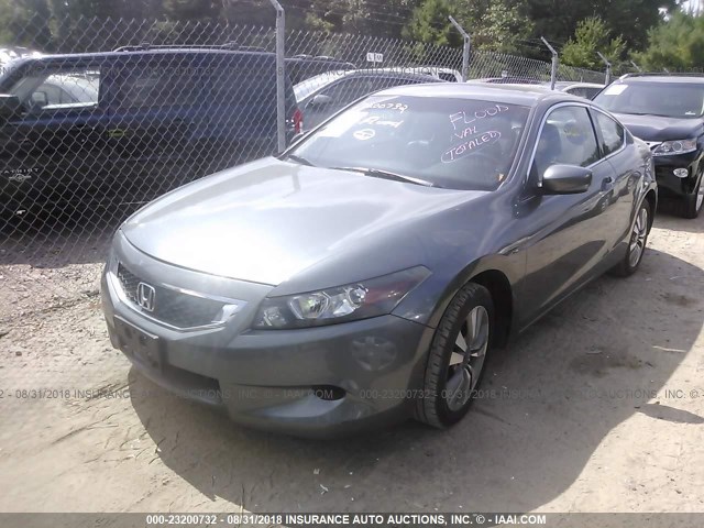 1HGCS12838A026986 - 2008 HONDA ACCORD EXL GRAY photo 2