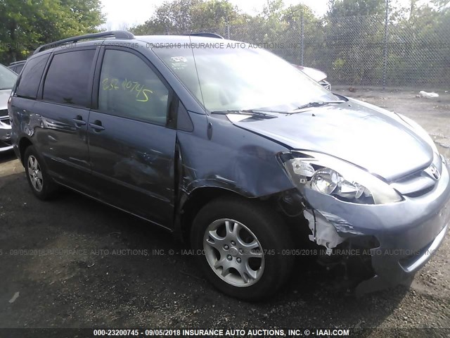 5TDZA23C26S549999 - 2006 TOYOTA SIENNA CE/LE BLUE photo 1