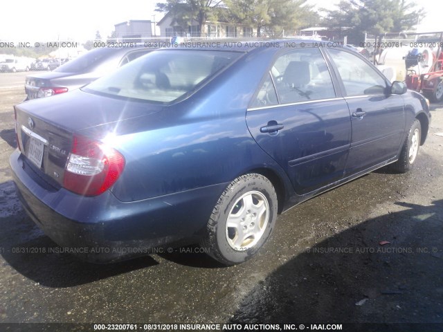 4T1BF30K82U531531 - 2002 TOYOTA CAMRY LE/XLE/SE Mavi foto 4