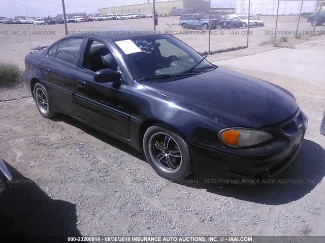 1G2NW52EX1C128969 - 2001 PONTIAC GRAND AM GT BLACK photo 1