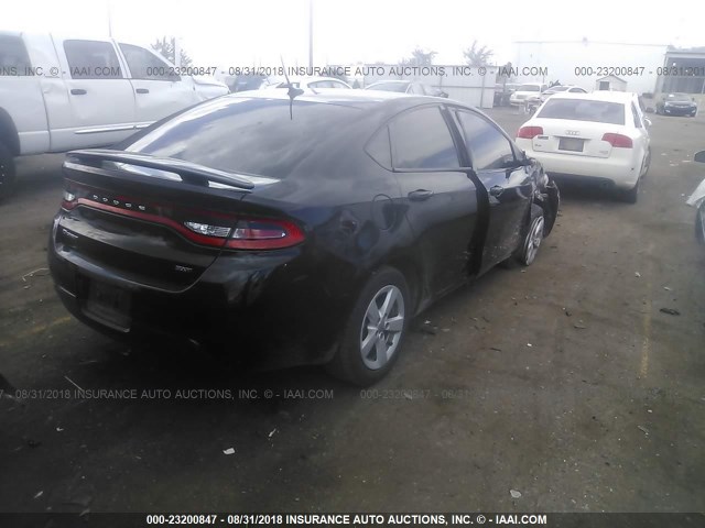 1C3CDFBB1FD150045 - 2015 DODGE DART SXT BLACK photo 4