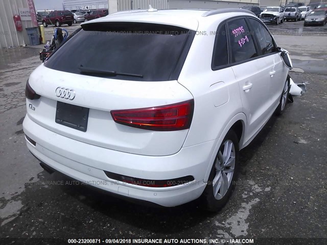 WA1BCCFS6JR001980 - 2018 AUDI Q3 PREMIUM WHITE photo 4