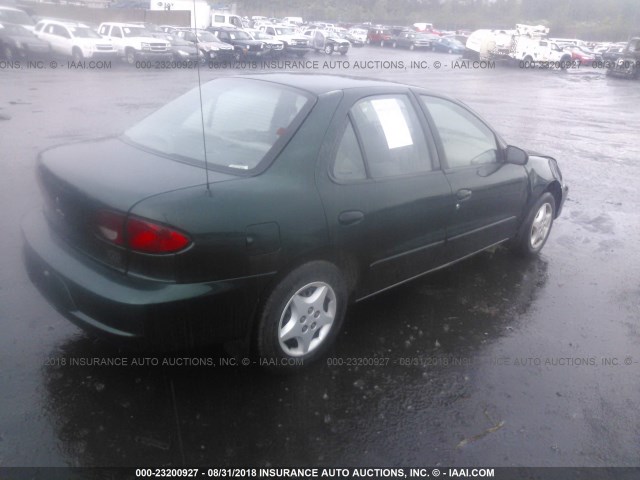 1G1JC524027125883 - 2002 CHEVROLET CAVALIER CNG GREEN photo 4