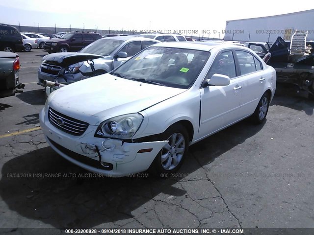 KNAGE124075094851 - 2007 KIA OPTIMA LX/EX WHITE photo 2