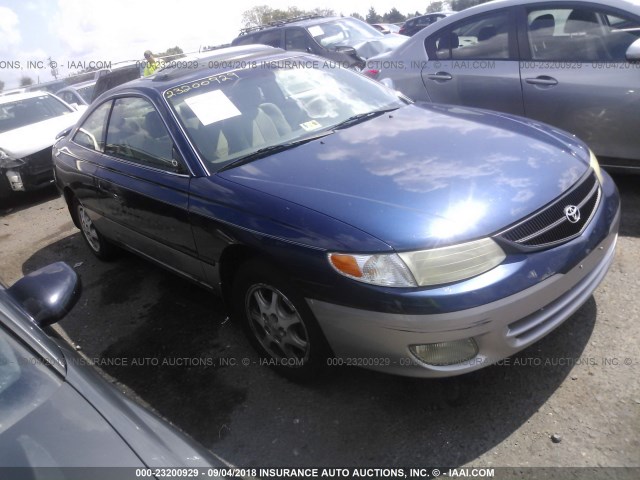 2T1CG22P51C490750 - 2001 TOYOTA CAMRY SOLARA SE BLUE photo 1