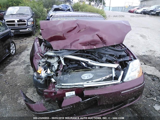 1FAHP25147G124694 - 2007 FORD FIVE HUNDRED LIMITED RED photo 6