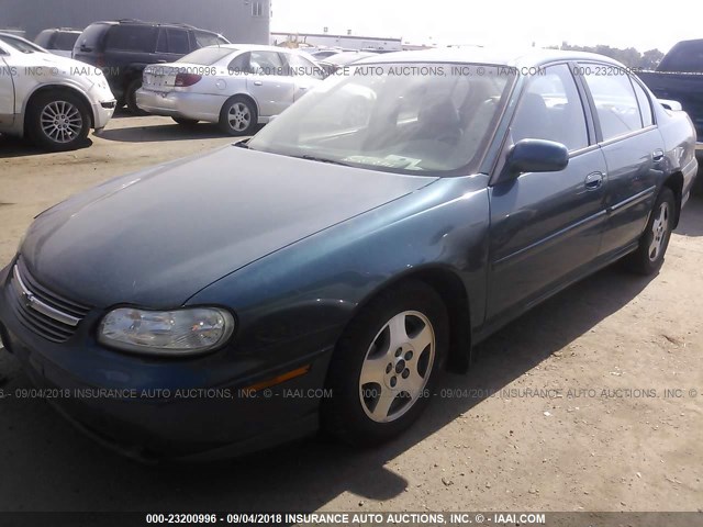 1G1NE52J22M688601 - 2002 CHEVROLET MALIBU LS BLUE photo 2